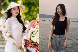 Danh tính nữ sinh sư phạm diện áo dài xinh như hoa trên phố