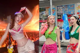 Outfit nóng bỏng của dàn hot girl đi lễ hội té nước Thái Lan