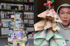 Cây thông Noel độc lạ chị em nào cũng mê