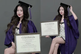 Tiktoker Chao đăng ảnh cầm bằng tốt nghiệp, diện trang phục gây tranh cãi