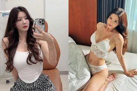 Chân dài Hàn Quốc có chiều cao khủng, lộ vòng 1 gợi cảm