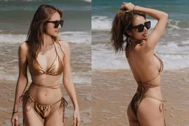 Em gái Công Vinh diện bikini khoe body tựa nữ thần