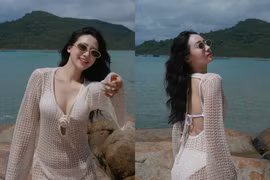 “Phú bà Hà thành” diện váy lưới đánh cá, khoe body nuột