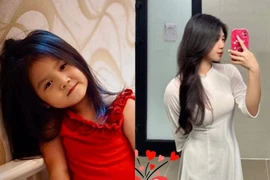 Con gái diễn viên Mạnh Tường xinh đẹp từ bé, dậy thì phổng phao