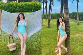 Bạn gái hậu vệ tuyển Việt Nam diện bikini đốt mắt người nhìn