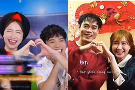 Văn Toàn và Hoà Minzy “tình bể bình” trên livestream, cùng tạo trái tim