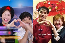 Văn Toàn và Hoà Minzy “tình bể bình” trên livestream, cùng tạo trái tim