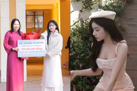 Hot girl mukbang xứ Nghệ tặng quỹ học bổng 300 triệu cho trường cũ