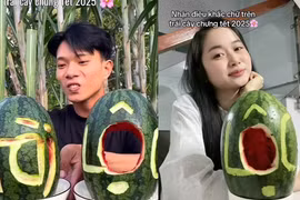 Sang chấn tâm lý với những tác phẩm điêu khắc trái cây đón Tết