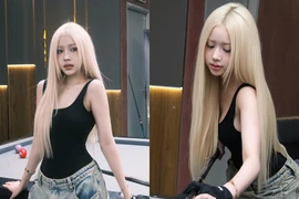 Gái xinh Lê Huyền Diệu khoe dáng bên bàn bi-a cực chất