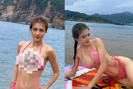 Em gái Công Vinh diện bikini nhỏ xíu khoe dáng cực nuột