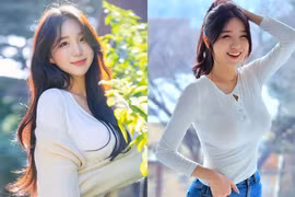 Hot girl Hàn Quốc có nụ cười thiên thần, thân hình đồng hồ cát