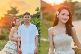 MC Huyền Trang VTV tung ảnh tình tứ với bạn trai cầu thủ