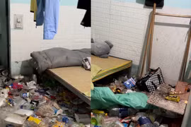 Rùng mình căn phòng trọ ngập rác ở Hải Dương