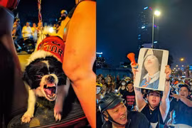 Loạt ảnh “đi bão” ấn tượng ăn mừng chiến thắng tuyển Việt Nam 