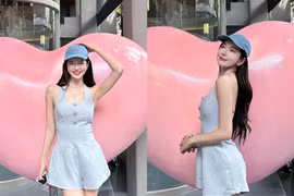 Hot girl trường múa tặng fan loạt ảnh ngọt ngào nhân dịp Valentine