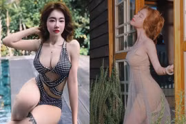 Cựu hot girl Elly Trần diện váy “đánh lừa thị giác” cực cuốn hút