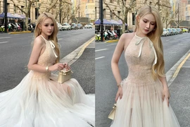 “Nữ thần DJ Việt” khoe dáng tựa nàng công chúa khi dạo phố