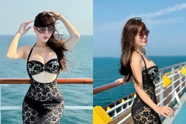 Diễn viên Thanh Hương diện váy xuyên thấu khoe dáng đỉnh tuổi U40