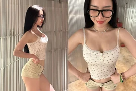 Hot girl gym xinh đẹp, chăm chỉ khoe vòng 3 trái đào