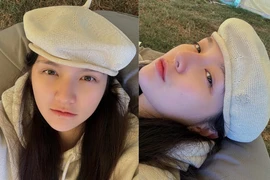 Hải Tú thoải mái khoe ảnh mặt mộc đón Giáng Sinh