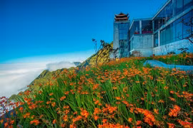  Fansipan đón hàng nghìn du khách đến vui chơi Lễ hội dơn thóc 2024