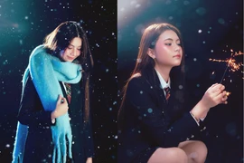 Con gái út MC Quyền Linh tung bộ ảnh chào đông đẹp như AI