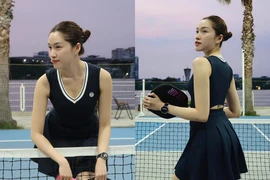MC “chân dài nhất Việt Nam” khoe thần thái trên sân pickleball