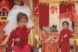 Khi các ái nữ của nhiều người nổi tiếng cùng diện áo dài đỏ