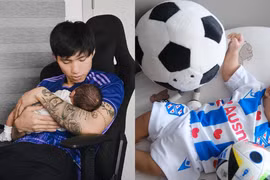 Vừa gia nhập MXH, con trai Đoàn Văn Hậu đã có lượng fan khủng