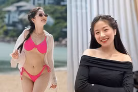 “Hot girl trường chuyên” chăm chỉ diện bikini khoe dáng