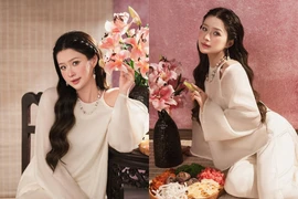 Rich kid Chao đốn tim với vẻ đẹp sương mai trong ảnh tết sớm