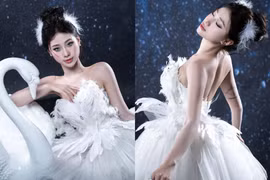 Louis Phạm hóa thân thành nàng thiên nga trắng, chăm chỉ đăng ảnh