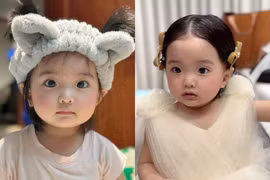 Ngoại hình như búp bê của ái nữ nhà Khánh Thi gây “sốt mạng“