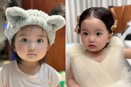 Ngoại hình như búp bê của ái nữ nhà Khánh Thi gây “sốt mạng“