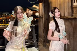 Bạn gái HIEUTHUHAI diện sườn xám, hóa mỹ nhân Hong Kong