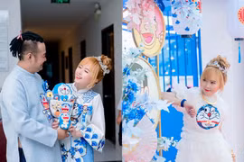 Đám cưới viral cõi mạng vì cô dâu chú rể mặc áo dài Doremon