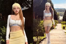 Huyền Baby hóa “búp bê sống” giữa Đà Lạt, visual lấn át thiên nhiên