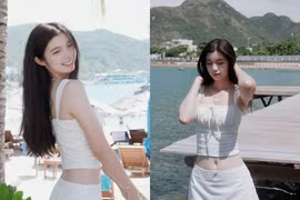 “Hot girl quân nhân” trong lễ diễu binh hóa nàng thơ bên bạn trai