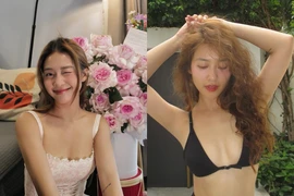 “Hot girl boxing” diện váy hai dây trễ nải, khoe vẻ đẹp ngọt ngào