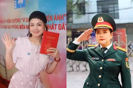 Nữ diễn viên mang quân hàm Đại tá rạng ngời ở tuổi U60