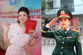 Nữ diễn viên mang quân hàm Đại tá rạng ngời ở tuổi U60