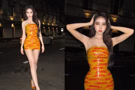 Gái xinh Thái Lan 3.7 triệu fan đu trend váy quấn băng keo 