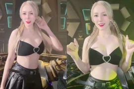 Vợ DJ của Khắc Việt lên đồ đi diễn không ngại hở