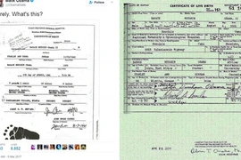 Rộ "nghi án" giấy khai sinh của ông Barack Obama