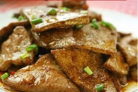 Thơm bùi đưa cơm món gan lợn xào cay