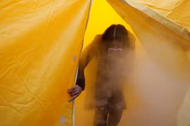 Trẻ em Nhật diễn tập chống động đất 