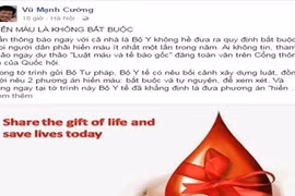 Thực hư đề xuất bắt buộc người dân hiến máu 1 lần/năm