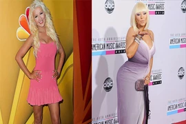 Christina Aguilera gây sốc với thân hình phồng - xẹp như bóng