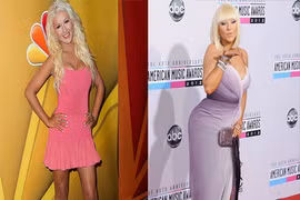 Christina Aguilera gây sốc với thân hình phồng - xẹp như bóng